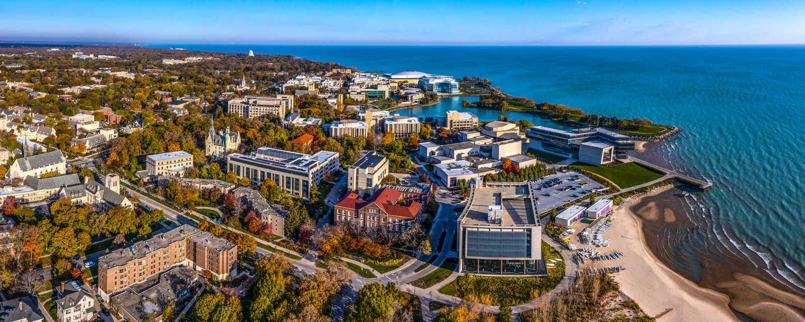 Panoramic Image of Evanston, IL